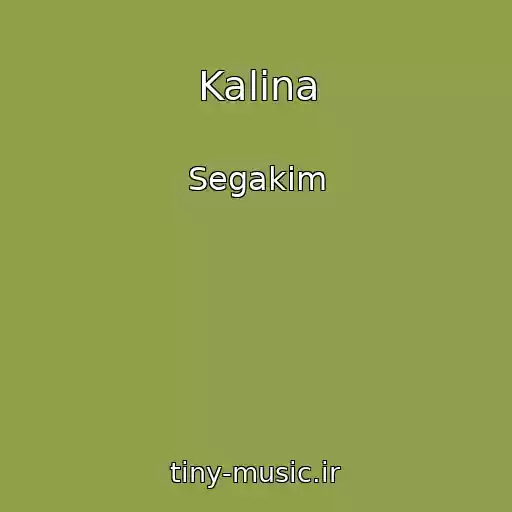 کاور آهنگ Kalina از Segakim