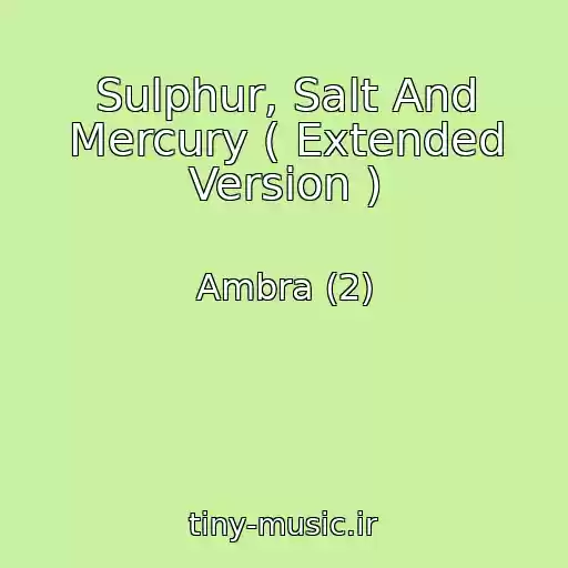کاور آهنگ Sulphur, Salt And Mercury ( Extended Version ) از Ambra (2)