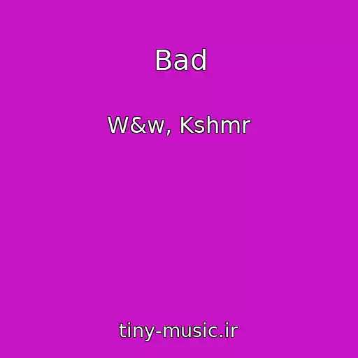 کاور آهنگ Bad از W&w, Kshmr