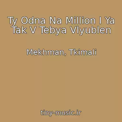 کاور آهنگ Ty Odna Na Million I Ya Tak V Tebya Vlyublen از Mekhman, Tkimali