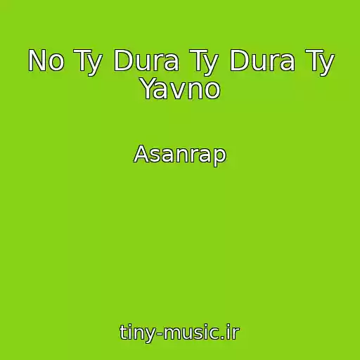 کاور آهنگ No Ty Dura Ty Dura Ty Yavno از Asanrap