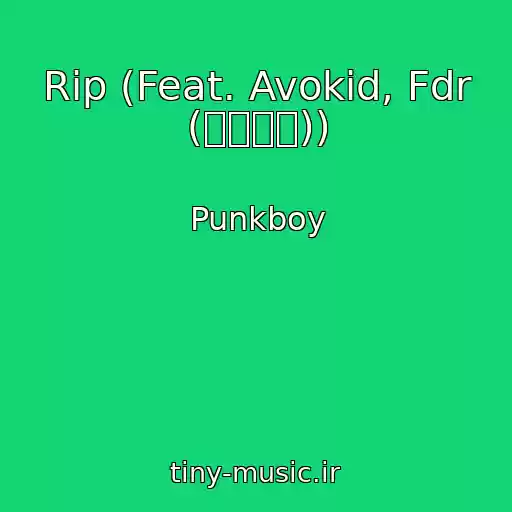 کاور آهنگ Rip (Feat. Avokid, Fdr (에프디알)) از Punkboy
