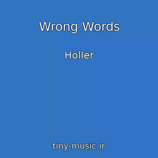 کاور آهنگ Wrong Words از Holler
