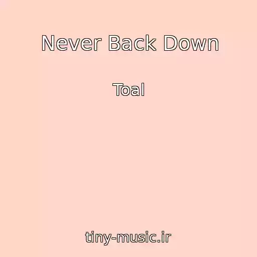 کاور آهنگ Never Back Down از Toal