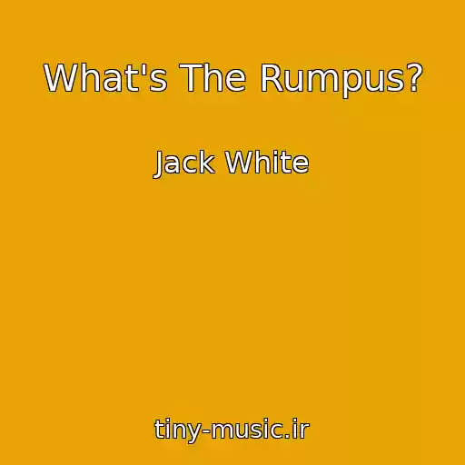 کاور آهنگ What's The Rumpus? از Jack White