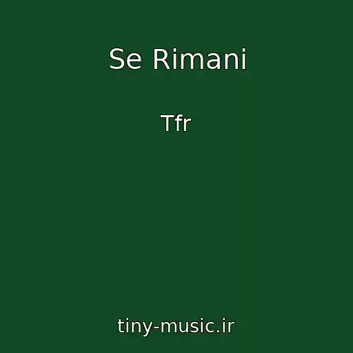 کاور آهنگ Se Rimani از Tfr