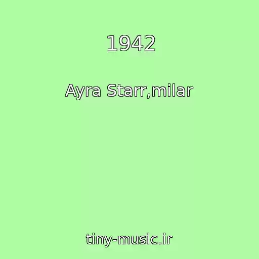 کاور آهنگ 1942 از Ayra Starr,milar
