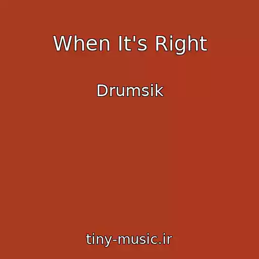 کاور آهنگ When It's Right از Drumsik