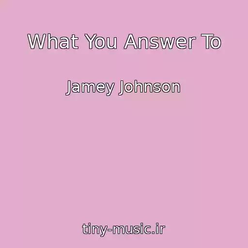 کاور آهنگ What You Answer To از Jamey Johnson