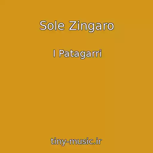 کاور آهنگ Sole Zingaro از I Patagarri