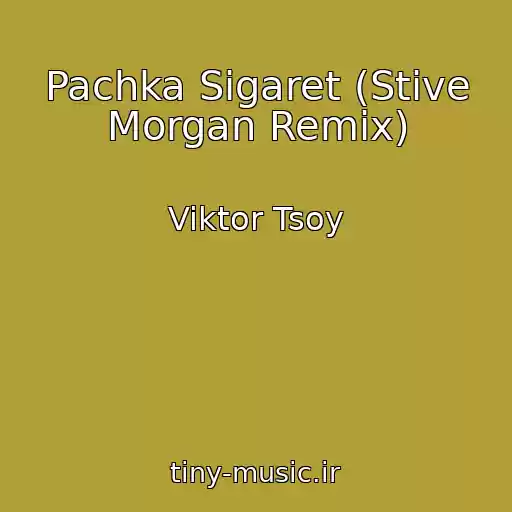 کاور آهنگ Pachka Sigaret (Stive Morgan Remix) از Viktor Tsoy