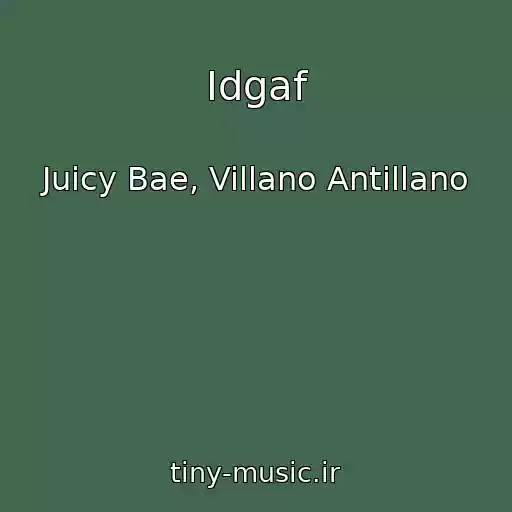 کاور آهنگ Idgaf از Juicy Bae, Villano Antillano