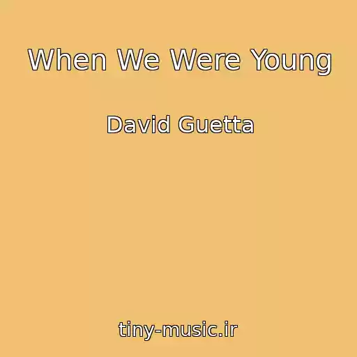 کاور آهنگ When We Were Young از David Guetta