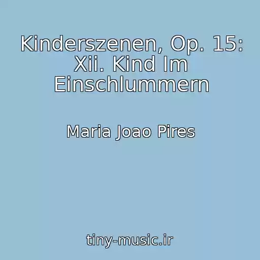 کاور آهنگ Kinderszenen, Op. 15: Xii. Kind Im Einschlummern از Maria Joao Pires
