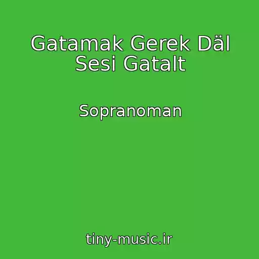 کاور آهنگ Gatamak Gerek Däl Sesi Gatalt از Sopranoman