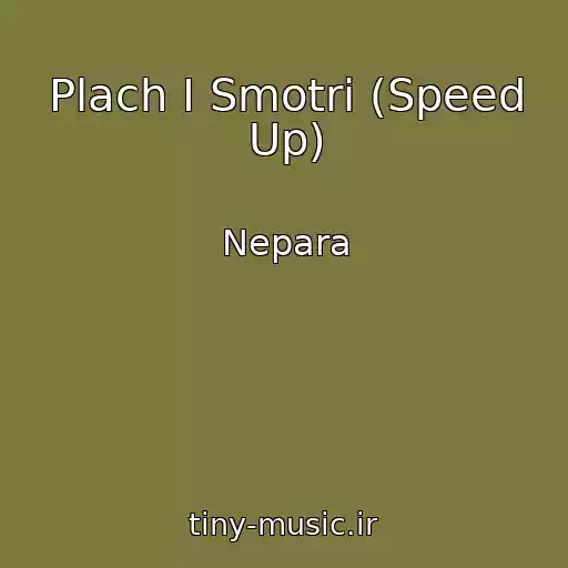 کاور آهنگ Plach I Smotri (Speed Up) از Nepara