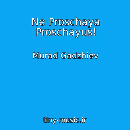 کاور آهنگ Ne Proschaya Proschayus! از Murad Gadzhiev