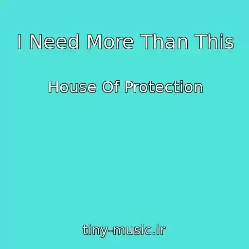 کاور آهنگ I Need More Than This از House Of Protection