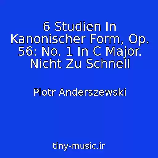 کاور آهنگ 6 Studien In Kanonischer Form, Op. 56: No. 1 In C Major. Nicht Zu Schnell از Piotr Anderszewski