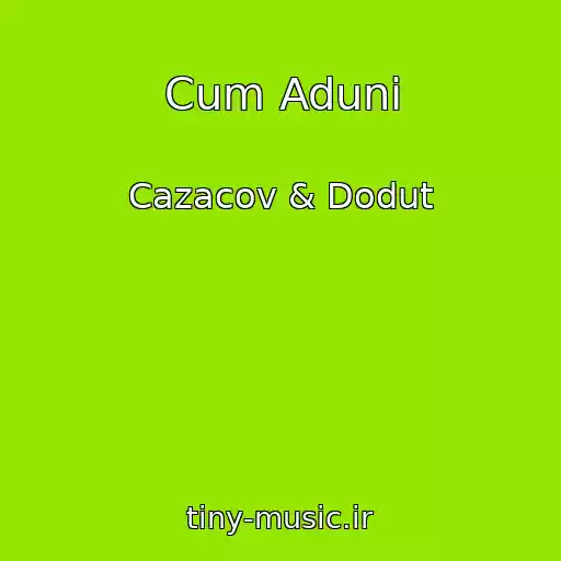 کاور آهنگ Cum Aduni از Cazacov & Dodut