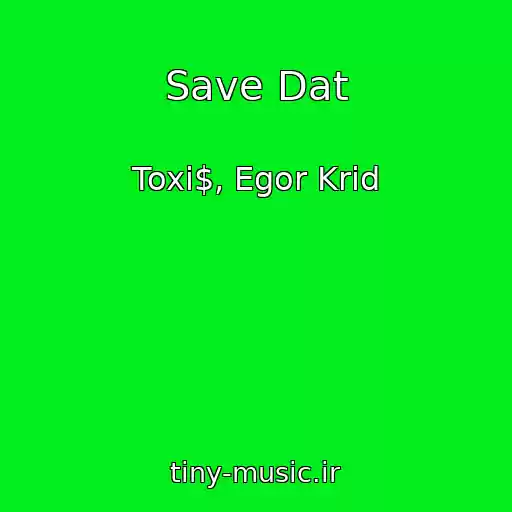 کاور آهنگ Save Dat از Toxi$, Egor Krid