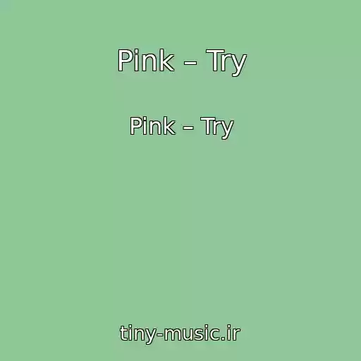 کاور آهنگ Pink – Try از Pink – Try