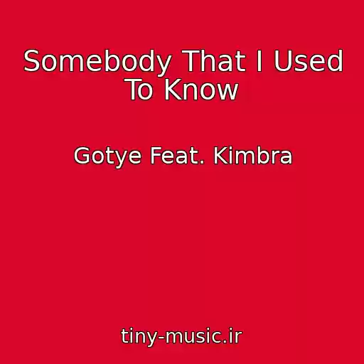 کاور آهنگ Somebody That I Used To Know از Gotye Feat. Kimbra