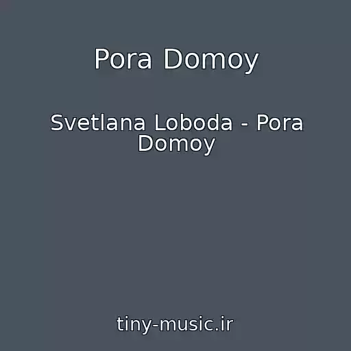 کاور آهنگ Pora Domoy از Svetlana Loboda - Pora Domoy