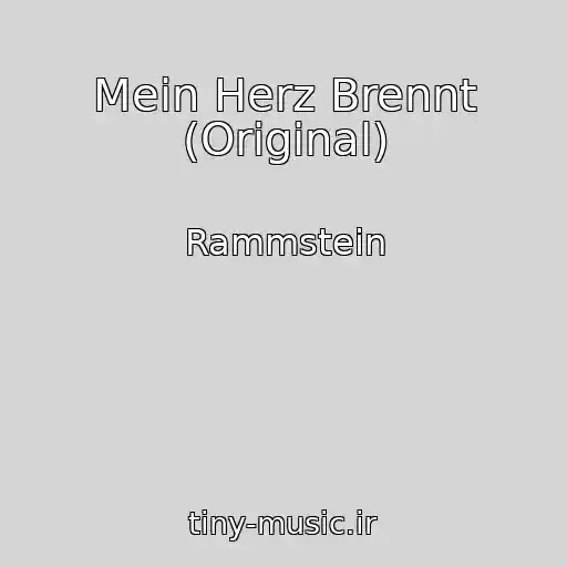 کاور آهنگ Mein Herz Brennt (Original) از Rammstein