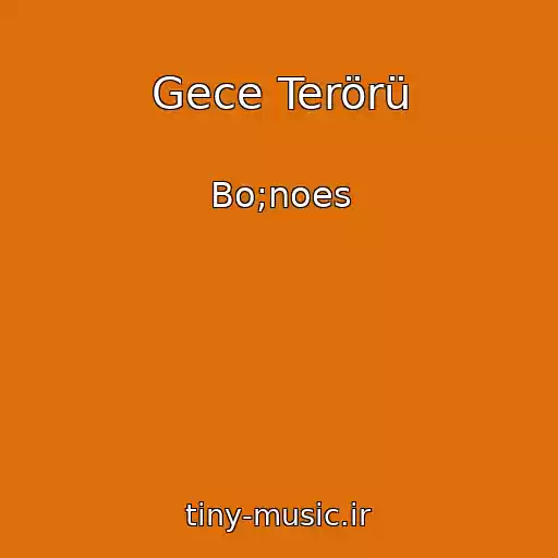 کاور آهنگ Gece Terörü از Bo;noes