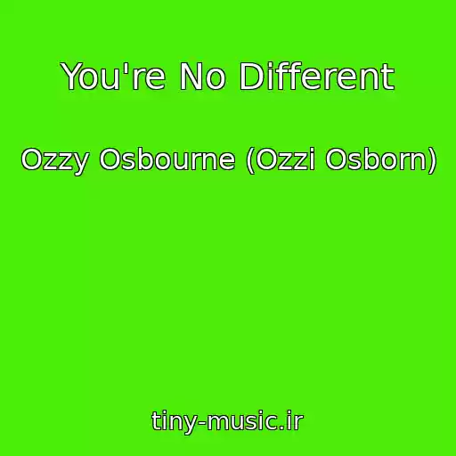 کاور آهنگ You're No Different از Ozzy Osbourne (Ozzi Osborn)