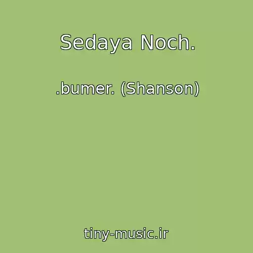 کاور آهنگ Sedaya Noch. از .bumer. (Shanson)