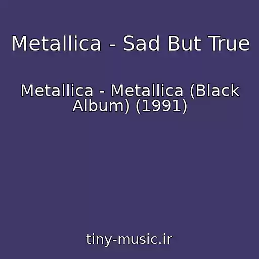 کاور آهنگ Metallica - Sad But True از Metallica - Metallica (Black Album) (1991)