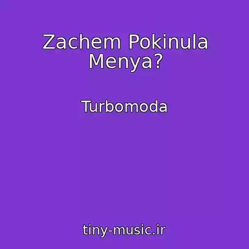 کاور آهنگ Zachem Pokinula Menya? از Turbomoda