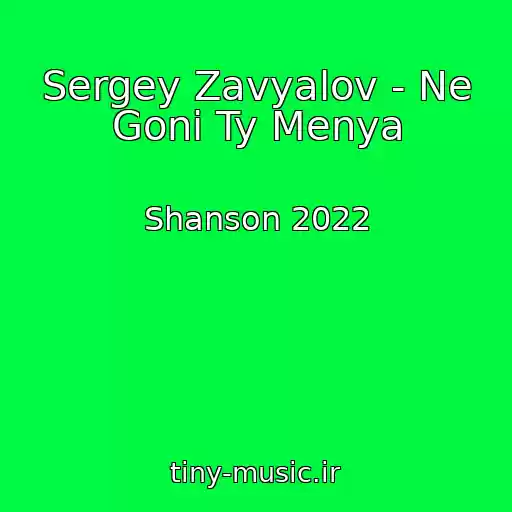 کاور آهنگ Sergey Zavyalov - Ne Goni Ty Menya از Shanson 2022