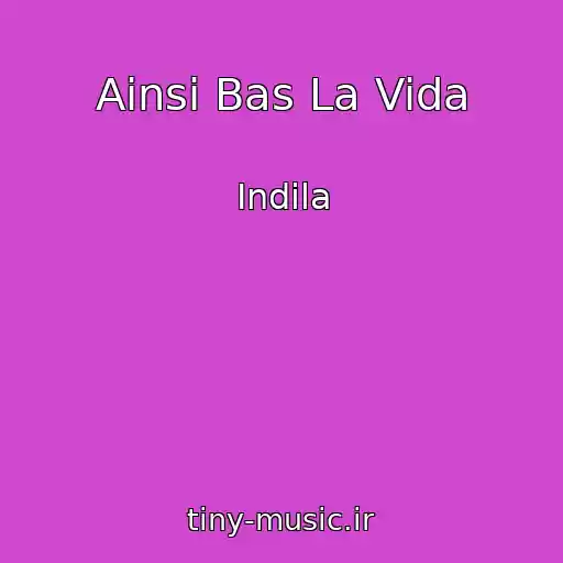 کاور آهنگ Ainsi Bas La Vida از Indila