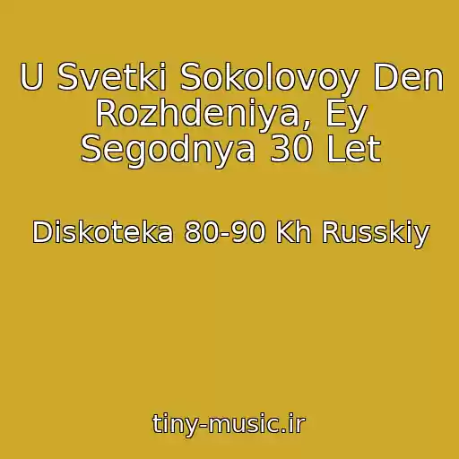 کاور آهنگ U Svetki Sokolovoy Den Rozhdeniya, Ey Segodnya 30 Let از Diskoteka 80-90 Kh Russkiy