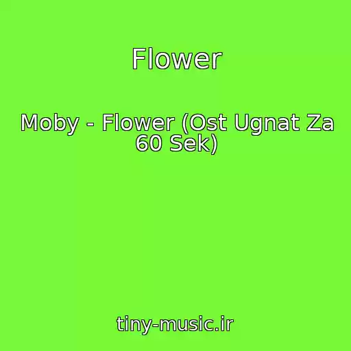 کاور آهنگ Flower از Moby - Flower (Ost Ugnat Za 60 Sek)
