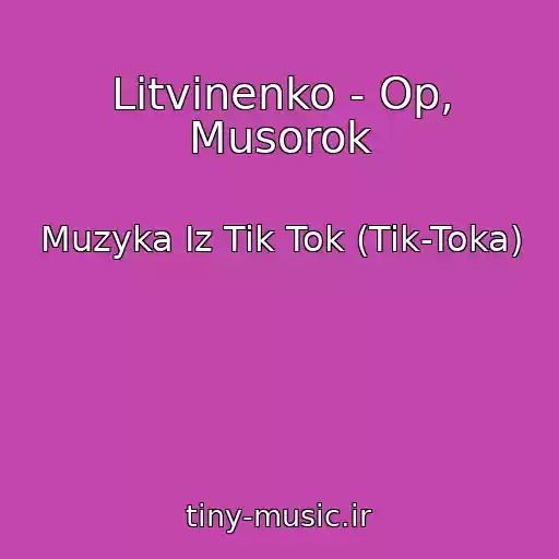 کاور آهنگ Litvinenko - Op, Musorok از Muzyka Iz Tik Tok (Tik-Toka)