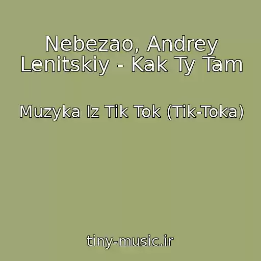کاور آهنگ Nebezao, Andrey Lenitskiy - Kak Ty Tam از Muzyka Iz Tik Tok (Tik-Toka)