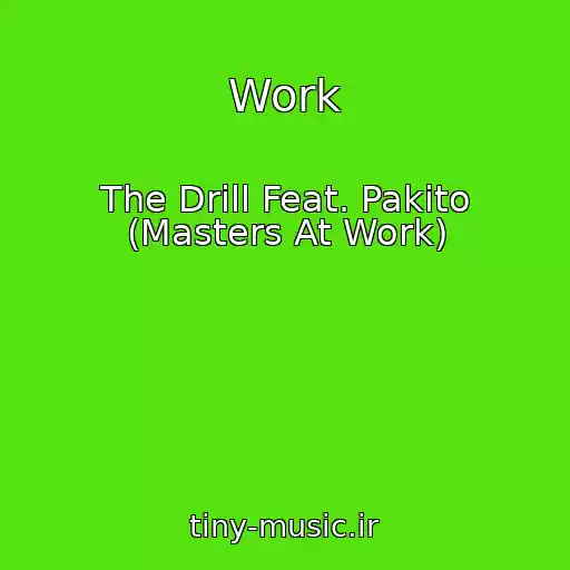 کاور آهنگ Work از The Drill Feat. Pakito (Masters At Work)