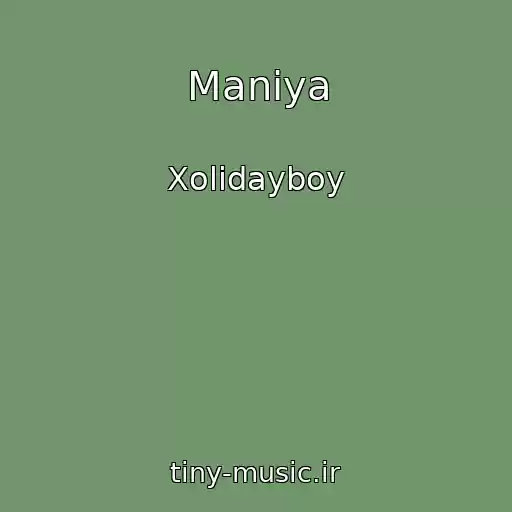 کاور آهنگ Maniya از Xolidayboy