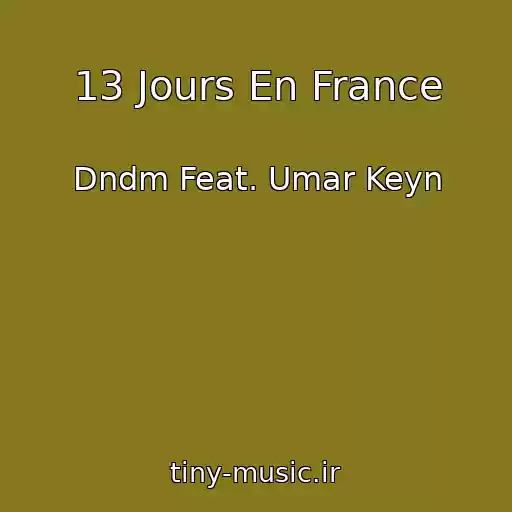 کاور آهنگ 13 Jours En France از Dndm Feat. Umar Keyn