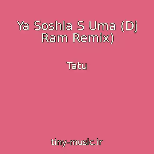 کاور آهنگ Ya Soshla S Uma (Dj Ram Remix) از Tatu