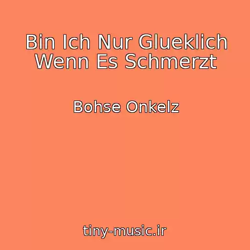 کاور آهنگ Bin Ich Nur Glueklich Wenn Es Schmerzt از Bohse Onkelz