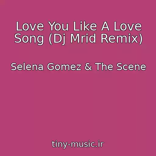کاور آهنگ Love You Like A Love Song (Dj Mrid Remix) از Selena Gomez & The Scene