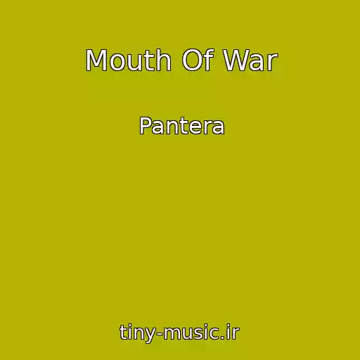 کاور آهنگ Mouth Of War از Pantera