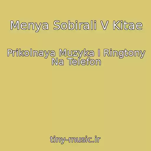 کاور آهنگ Menya Sobirali V Kitae از Prikolnaya Muzyka I Ringtony Na Telefon