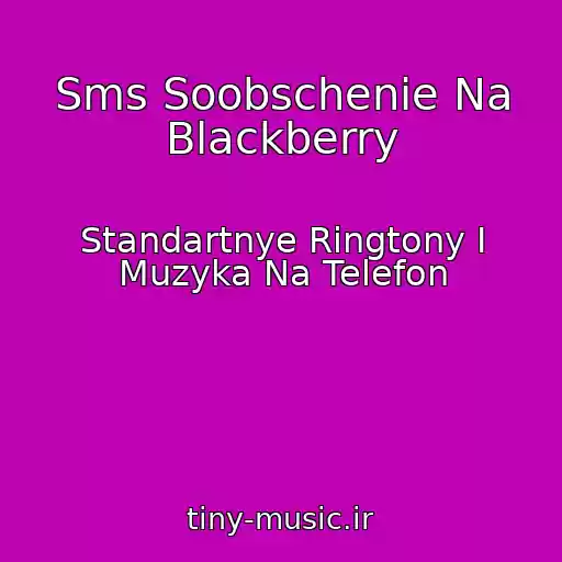 کاور آهنگ Sms Soobschenie Na Blackberry از Standartnye Ringtony I Muzyka Na Telefon