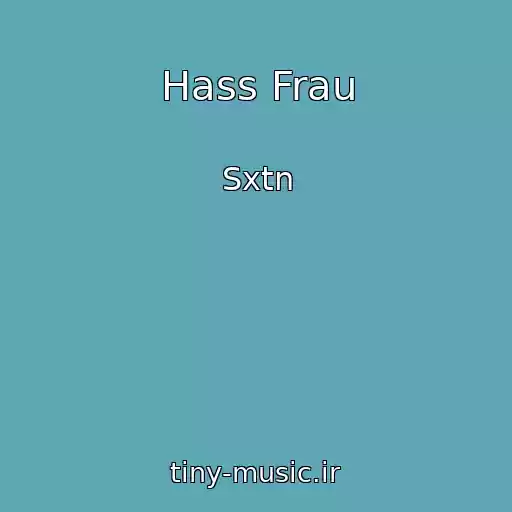 کاور آهنگ Hass Frau از Sxtn